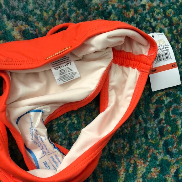 NWT Michael Kors Coral Bandeau Tankini XS - Picture 7 of 7